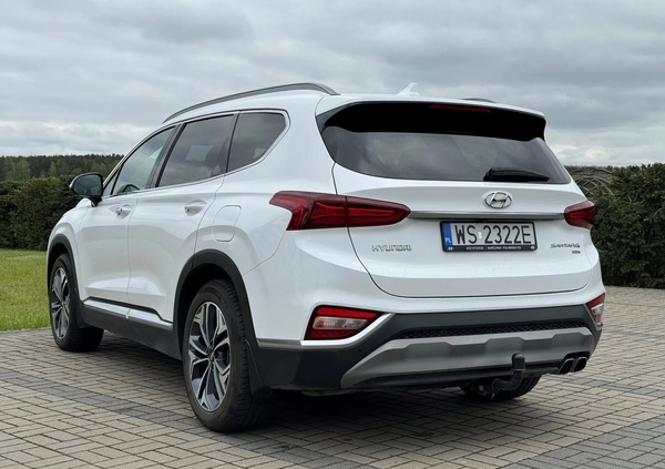 Hyundai Santa Fe cena 147000 przebieg: 62000, rok produkcji 2019 z Siedlce małe 137